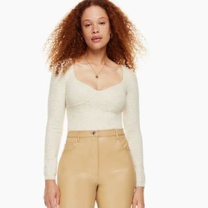 Aritzia Wilfred Greer Sweater in Heather Birch